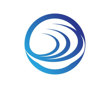 Dalgalar plaj logosu ve semboller simge uygulaması