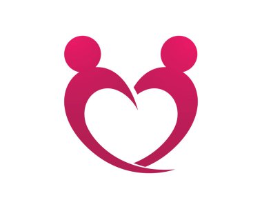 Aşk Aile Logo ve sembolleri vektör şablon simgeler app