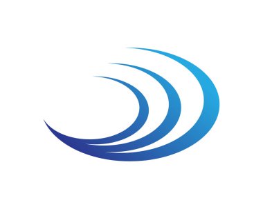 Dalgalar plaj logosu ve semboller simge uygulaması