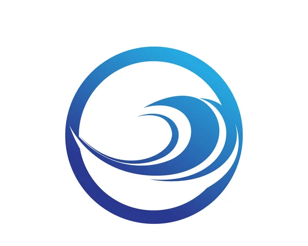 Hullámok strand logó és szimbólumok sablon ikonok app — Stock Vector