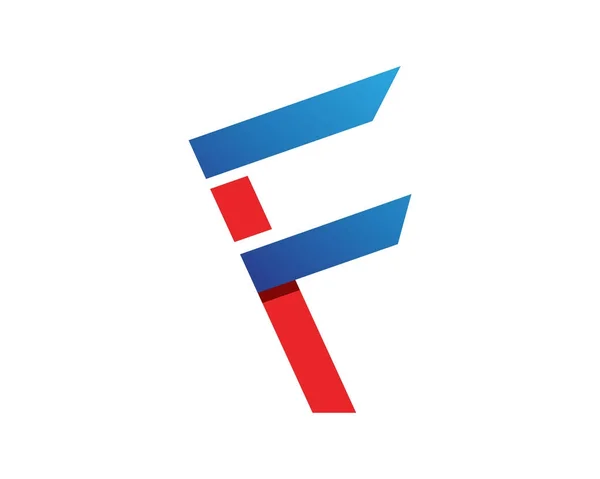 F logo letra y símbolos plantilla vector iconos — Vector de stock