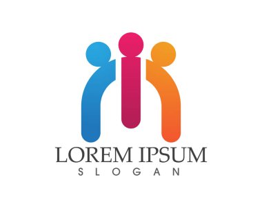 Aile Bakımı aşk logo ve sembolleri şablonu