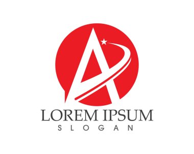 Bir Harf Logosu İş Şablonu Vektör simgesi