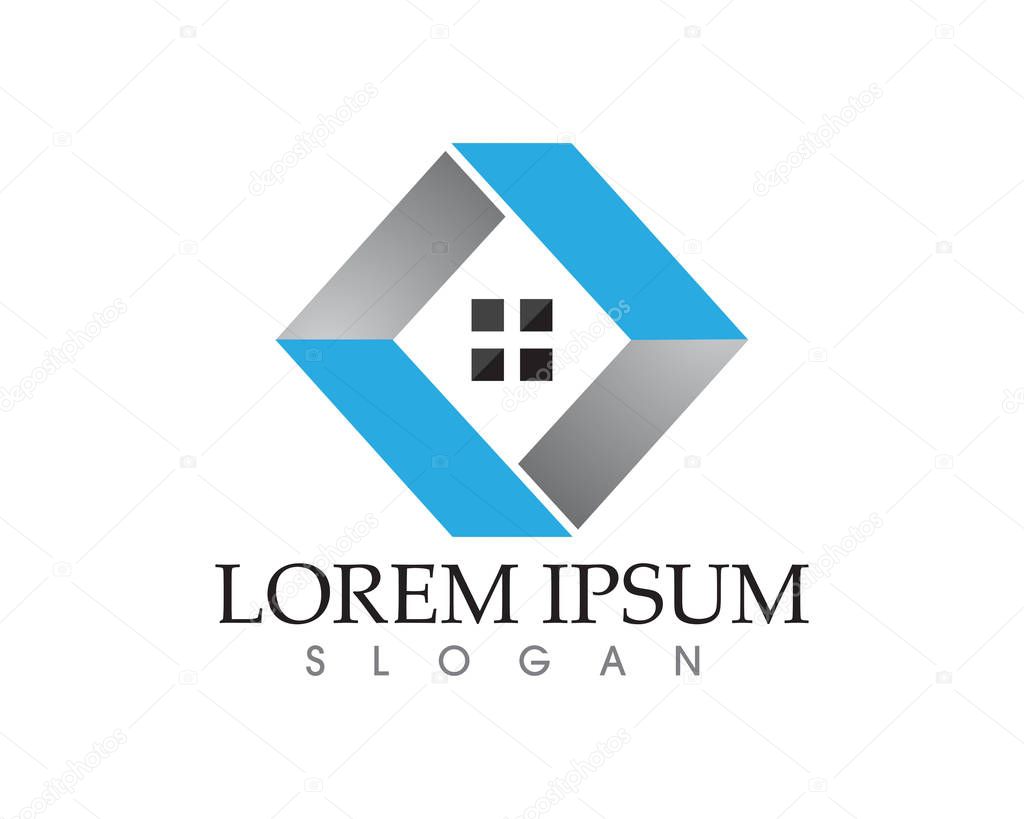 Property house and home logos template vecto