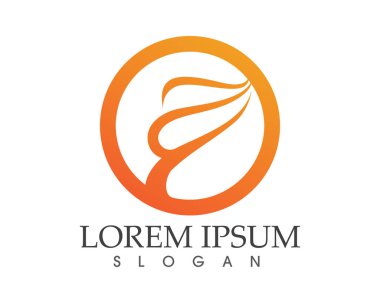 Doğa logosunu ve sembol şablonlarını ateşle
