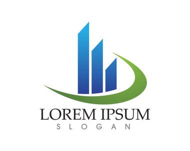 İş Finans logo ve sembolleri konsept illüstrasyon vektör
