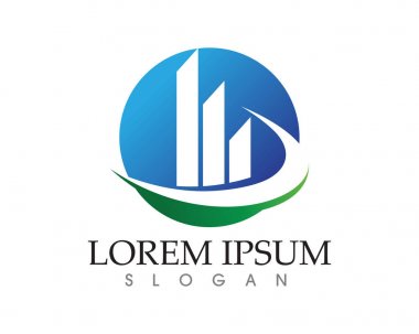 İş Finans logo ve sembolleri konsept illüstrasyon vektör