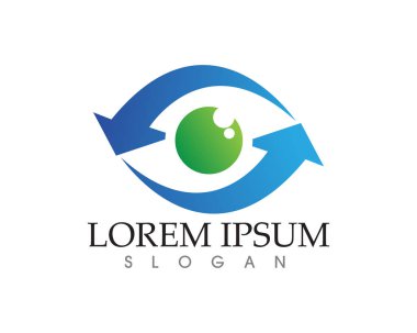 Göz bakım logosu ve semboller şablon vektör simgeleri uygulaması