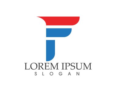 F harf logo ve sembolleri şablon vektör simgeler