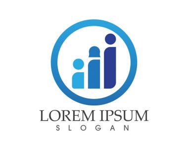 Aile Bakımı aşk logo ve sembolleri şablonu