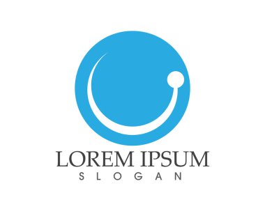 Basit logo ve sembolleri şablon simgeler gülümse