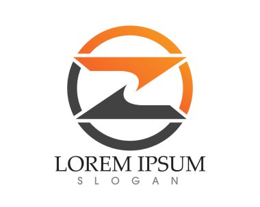 İş kurumsal harf Z logo tasarlamak vektör