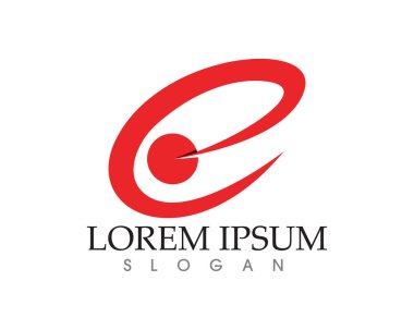 Girdap çember logosu ve semboller şablon uygulamaları