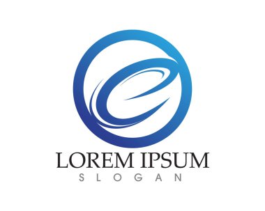 Girdap çember logosu ve semboller şablon uygulamaları