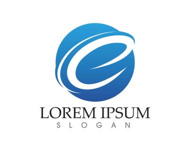 C Harfi Logo Şablon Tasarım Vektörü