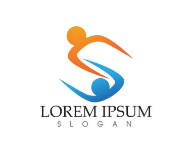 Aile Bakımı aşk logo ve sembolleri şablonu