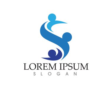 Aile Bakımı aşk logo ve sembolleri şablonu