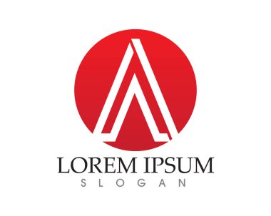 Bir Harf Logosu İş Şablonu Vektör simgesi