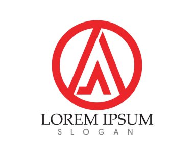 Bir Harf Logosu İş Şablonu Vektör simgesi