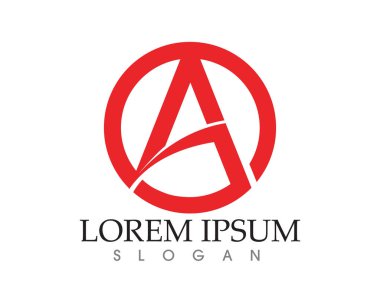 Bir Harf Logosu İş Şablonu Vektör simgesi