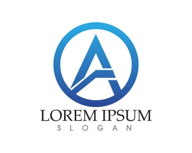 Bir Harf Logosu İş Şablonu Vektör simgesi