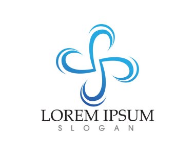 Dalgalar plaj logosu ve semboller simge uygulaması