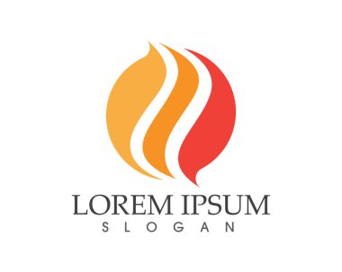 Doğa logosunu ve sembol şablonlarını ateşle