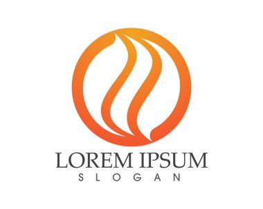 Doğa logosunu ve sembol şablonlarını ateşle