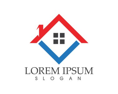ev binalar logo ve simgeleri simgeleri şablonu