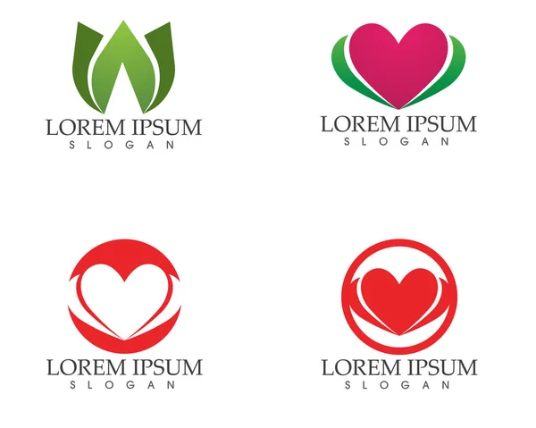 Love Logo en symbolen Vector Template pictogrammen app — Stockvector