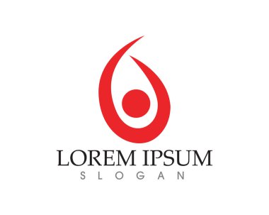 Sağlık başarısı insanlar logoyu ve sembolleri önemser