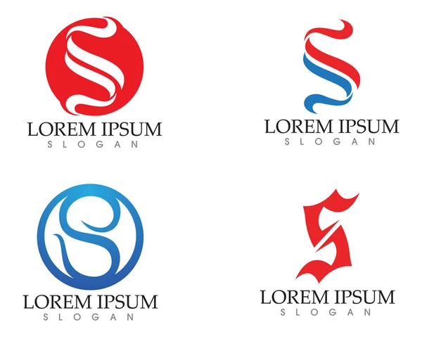 Business aziendale lettera S logo design vettoriale — Vettoriale Stock