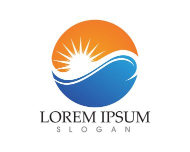 Güneş logosu ve sembolleri yıldız simgesi ağ taşıyıcısı - 