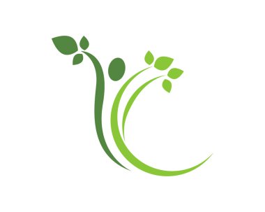 Sağlık doğa insanlar simgeler ve Logo şablonu 