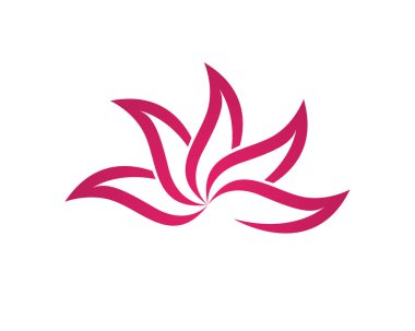 Güzellik Vektörü Nilüfer çiçekleri logo şablonu tasarımı simgesi
