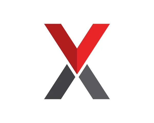 X Carta Logo Template vetor ícone design — Vetor de Stock