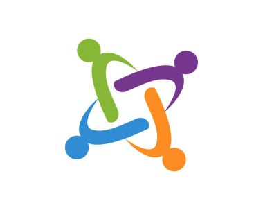 Sendika topluluk insanların bakım logo ve sembolleri şablonu