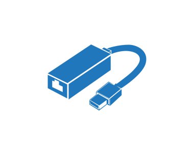 Kablo tel bilgisayar ve fiş Icons set