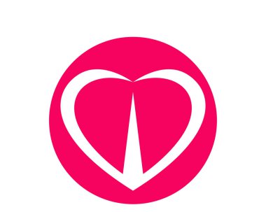 Logo ve sembolleri vektör şablon simgeler app seviyorum