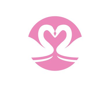 Logo ve sembolleri hayvanlar şablonu simgeler Kuğu