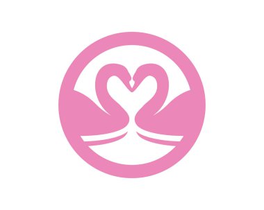 Logo ve sembolleri hayvanlar şablonu simgeler Kuğu