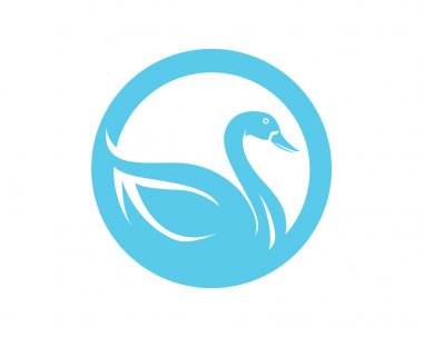 Logo ve sembolleri hayvanlar şablonu simgeler Kuğu