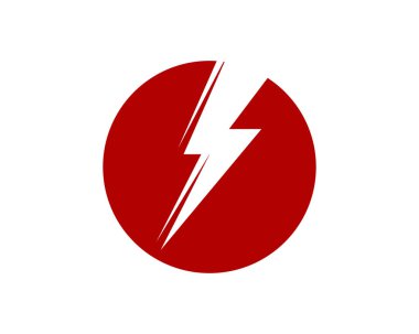 Şimşek Logosu Şablon vektör illüstrasyon tasarımı