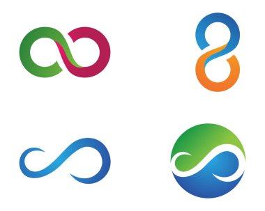 Sonsuzluk Tasarımı Sonsuzluk logo Vektörü Logo şablonu