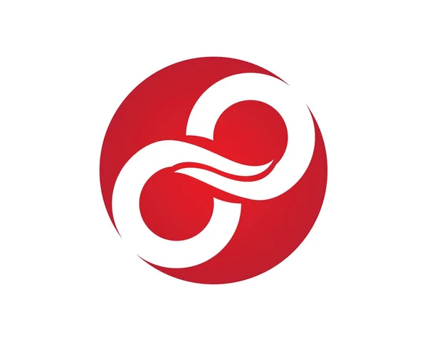 Modèle de logo vectoriel de logo Infinity Design Infinity — Image vectorielle