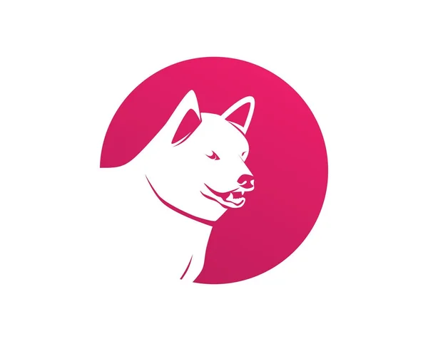 Dog animals logo pets shop template icons app — Stock Vector