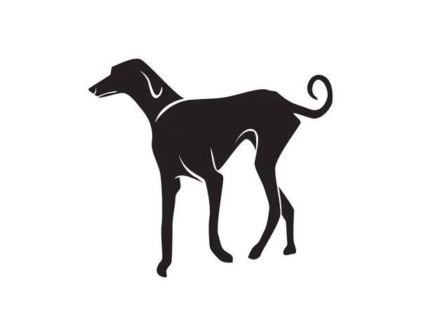 Plž logo psa shop šablonu ikony aplikace — Stockový vektor