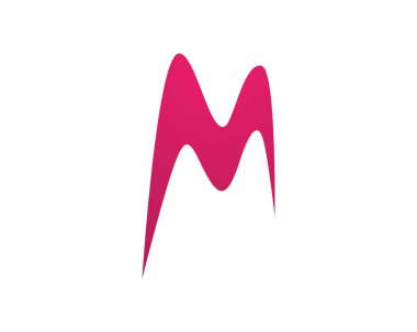 M harfi vektör simgeleri bu tür logo şablonları