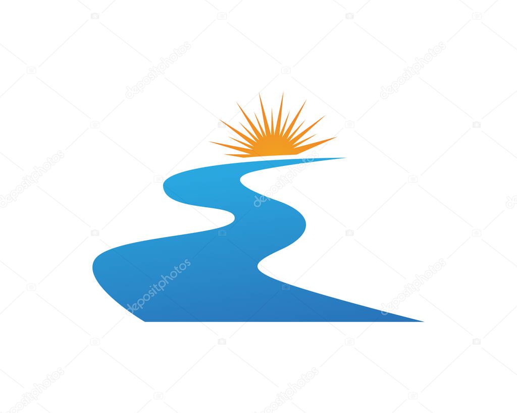 River Logo and symbols icons Template app
