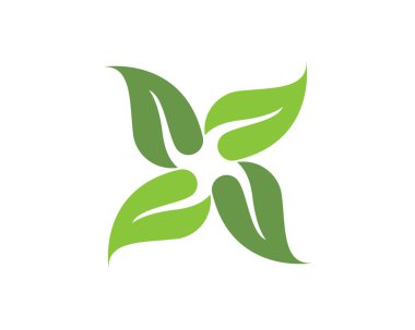 yaprak yeşil doğa logo ve sembol şablon vektör 
